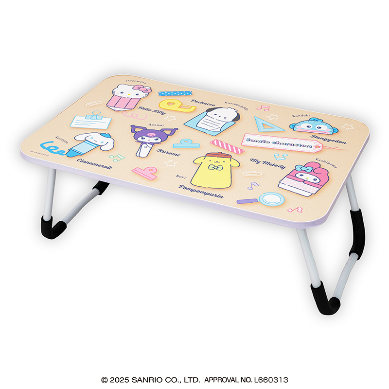 サンリオキャラクターズ かわいい文房具たち折りたたみテーブル