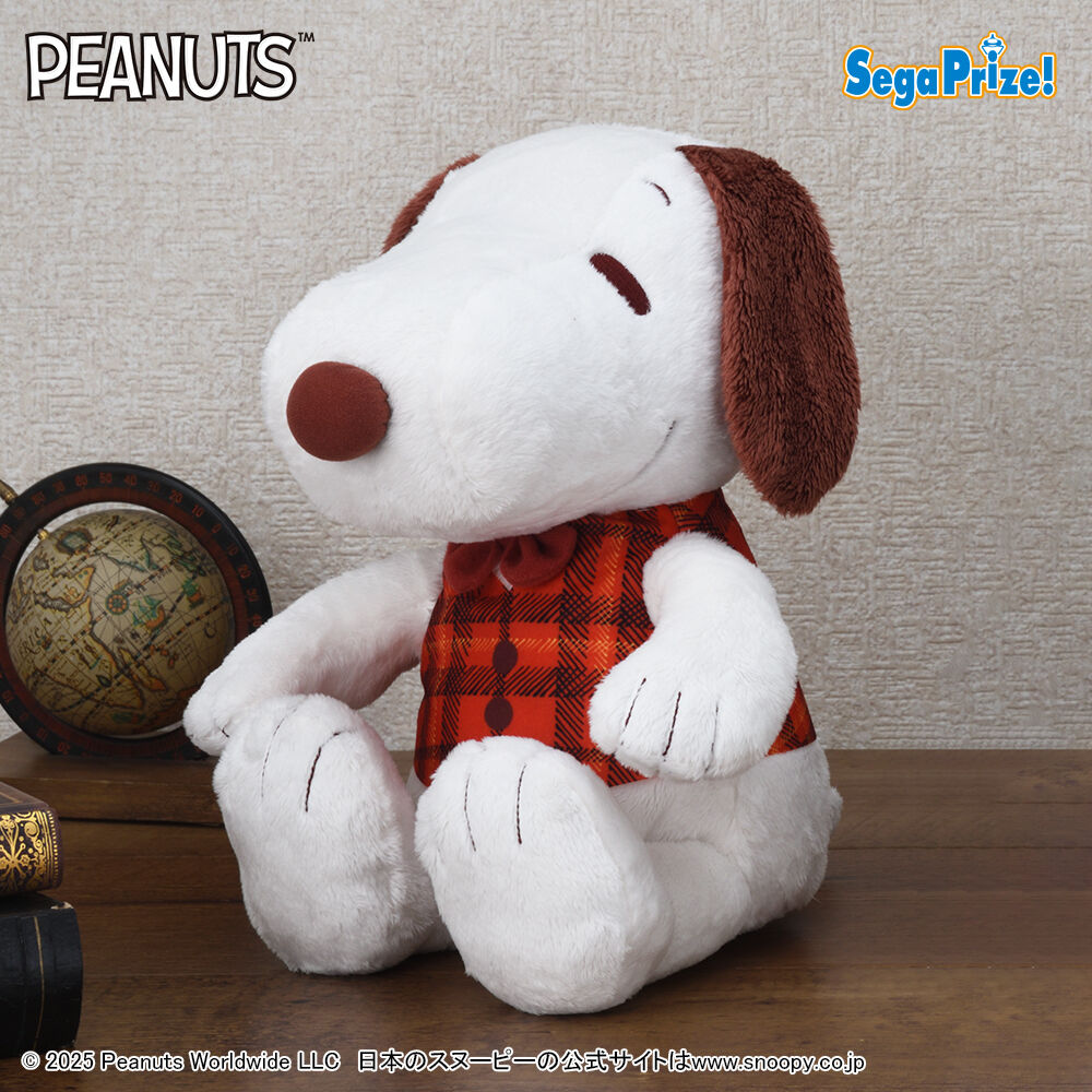 SNOOPY™　Lぬいぐるみ　チェックベスト