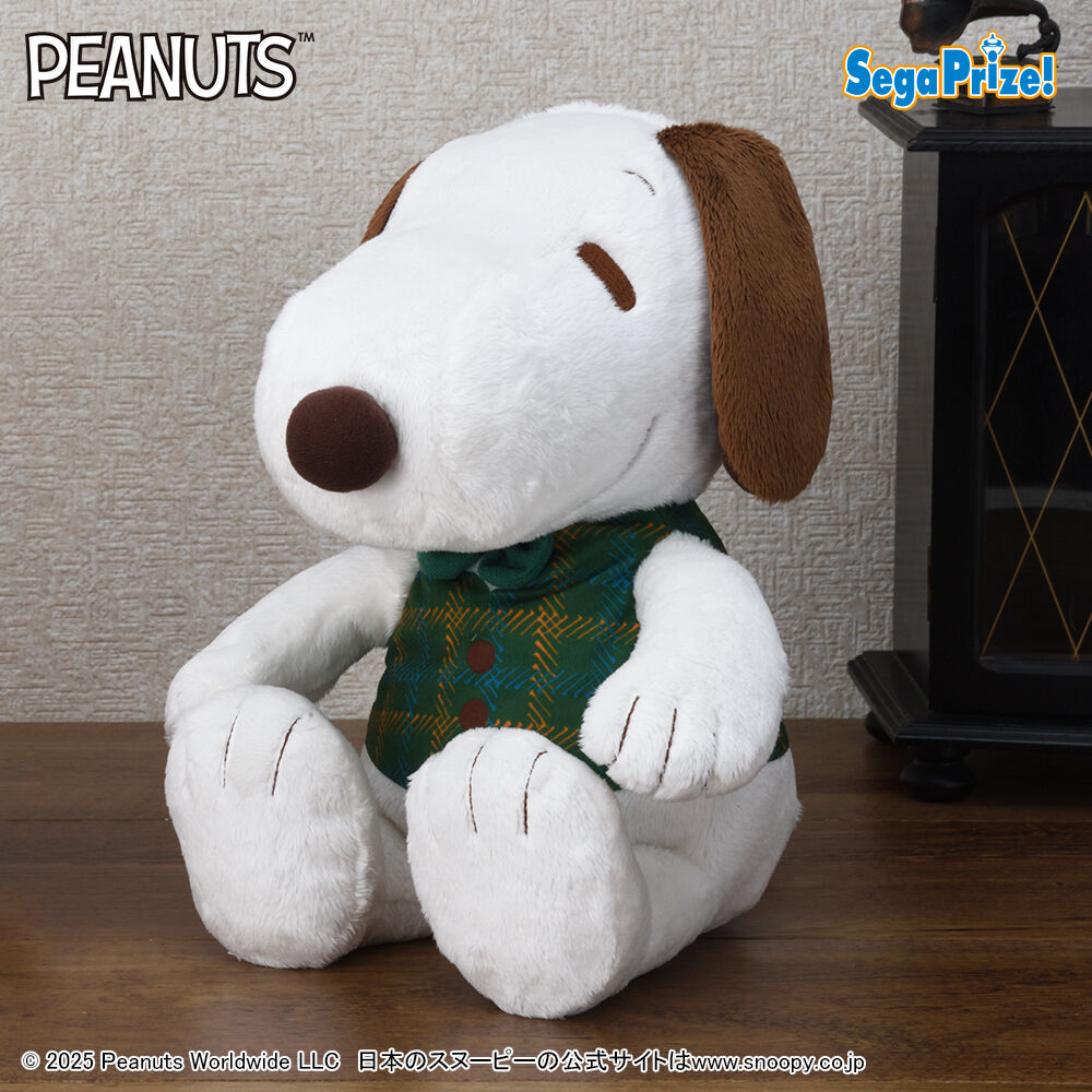 SNOOPY™　Lぬいぐるみ　チェックベスト