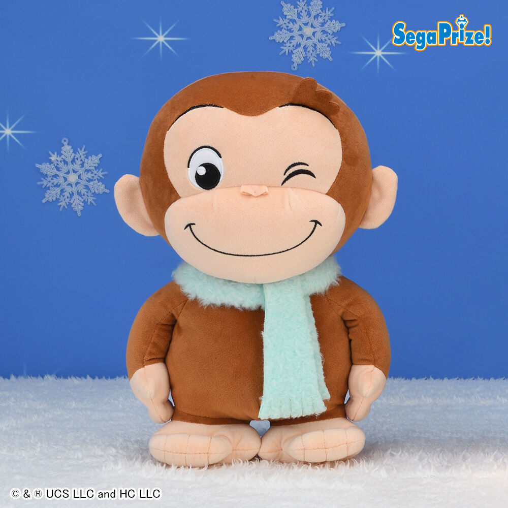 おさるのジョージ　ぽってりLぬいぐるみ　ウィンター