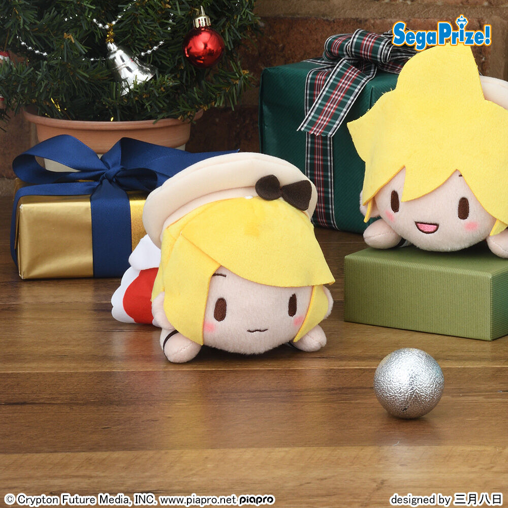 初音ミクシリーズ　ふわぷち　寝そべり　ぬいぐるみ“初音ミク・鏡音リン・鏡音レン”クリスマス2025（EX）