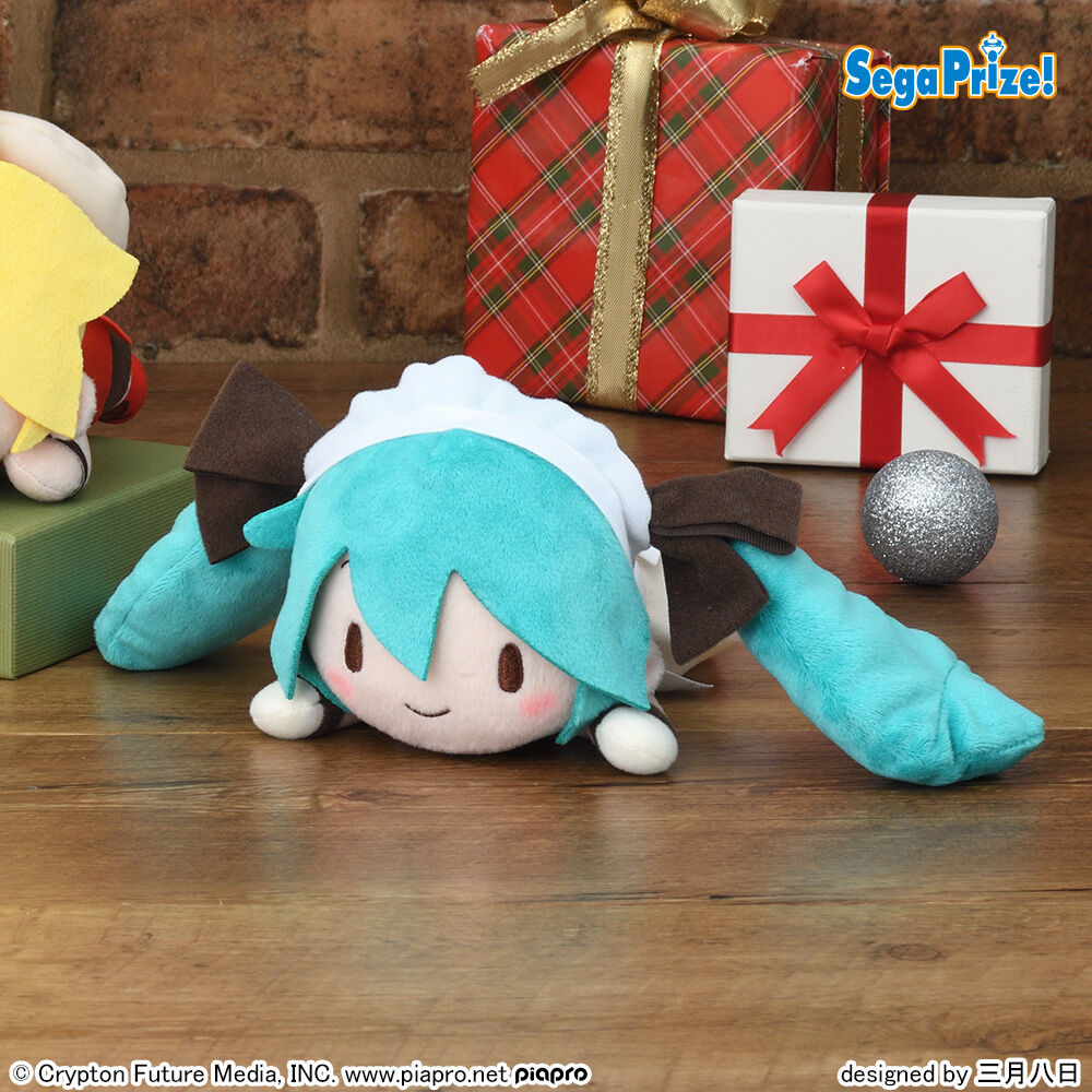 初音ミクシリーズ　ふわぷち　寝そべり　ぬいぐるみ“初音ミク・鏡音リン・鏡音レン”クリスマス2025（EX）