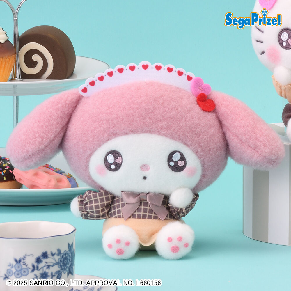 ゆるかわ　サンリオキャラクターズ　ぬいぐるみ　チョコケーキ（EX）