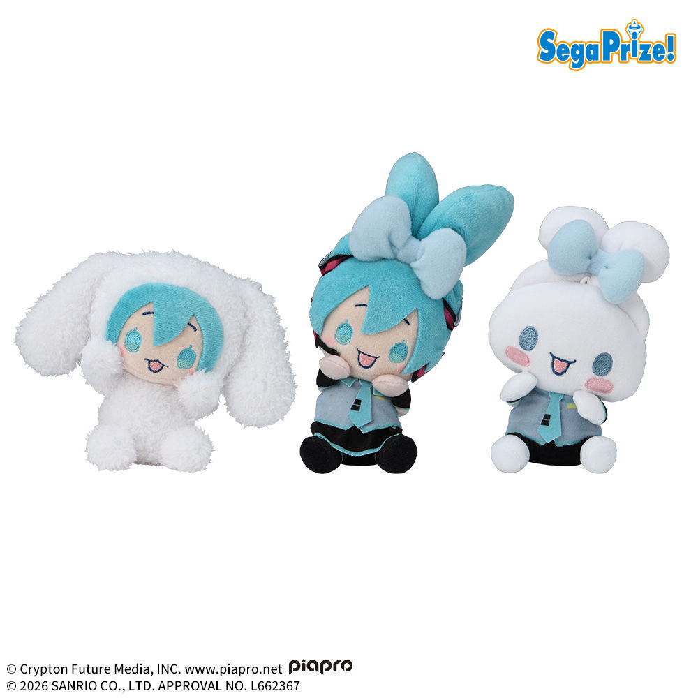 初音ミク×シナモロール　ひょこぴょこ　マスコット（EX）