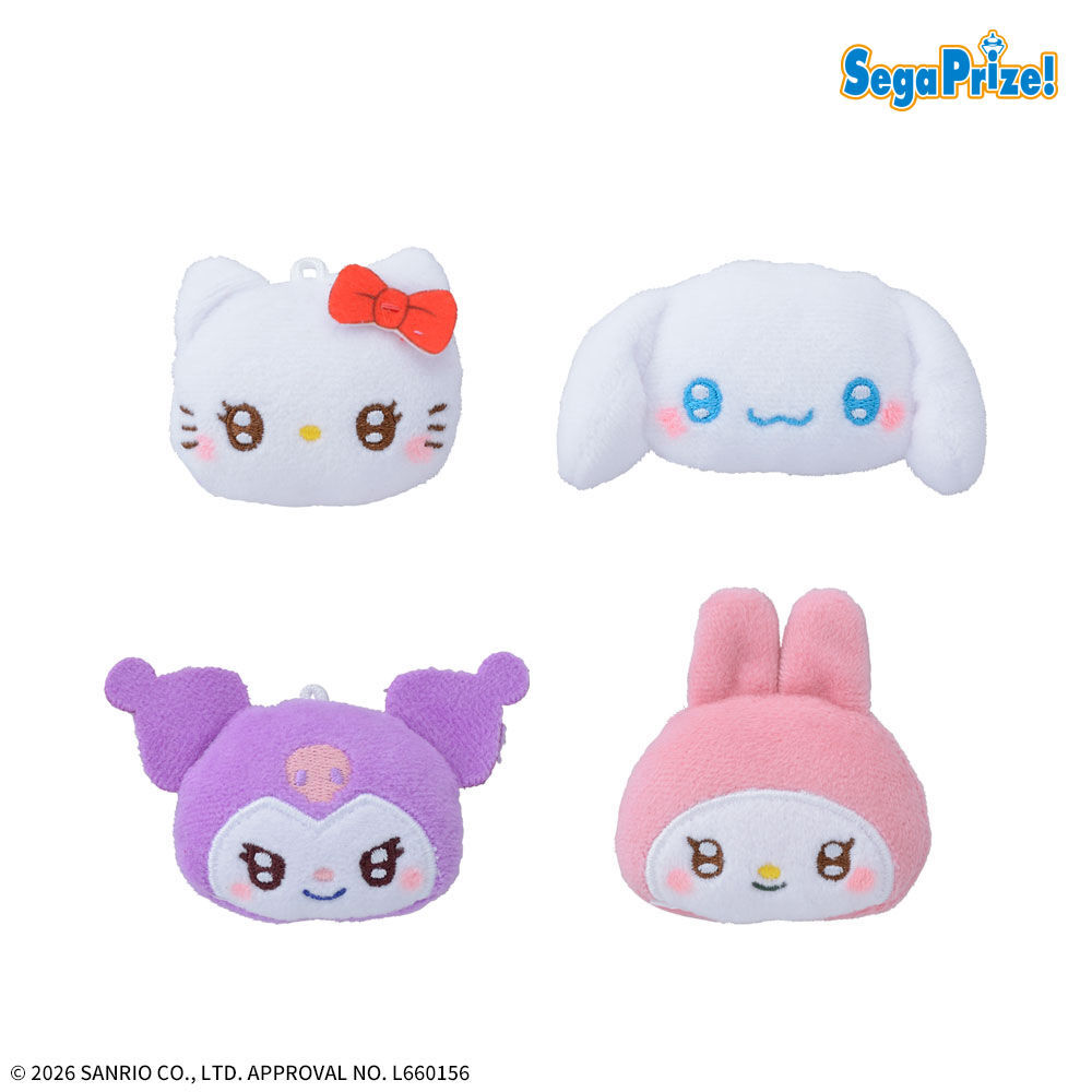 ゆるかわ　サンリオキャラクターズ　プチフェイスマスコット（XS）