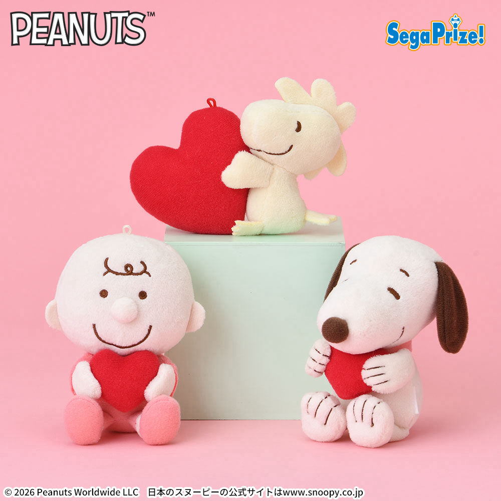SNOOPY™　マスコット　ピンク×ハート