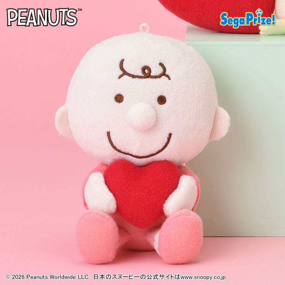 SNOOPY™　マスコット　ピンク×ハート