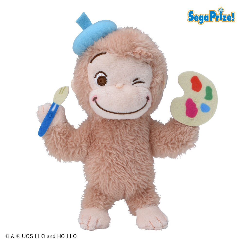 おさるのジョージ　赤いほっぺ　マスコット　おえかき