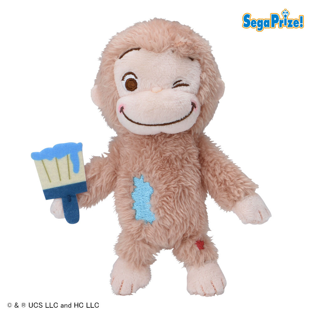 おさるのジョージ　赤いほっぺ　マスコット　おえかき