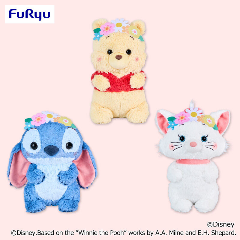 ディズニーキャラクター Aimery 花かんむりBIGぬいぐるみ