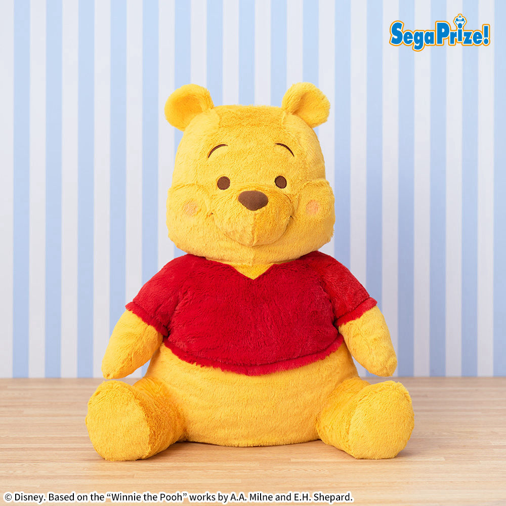 くまのプーさん　赤いほっぺ　グランデぬいぐるみ　おすわりVer．