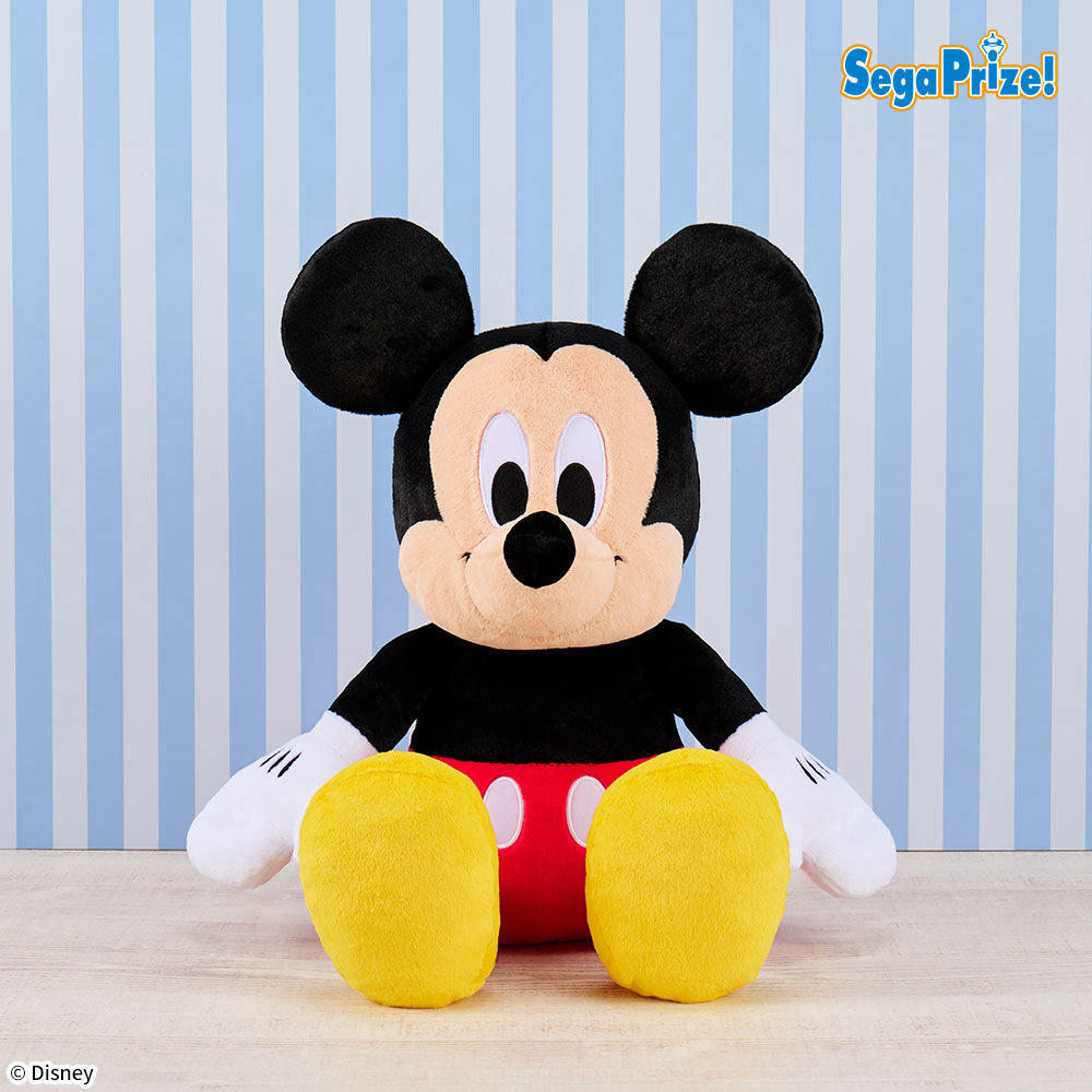 ミッキーマウス　グランデぬいぐるみ　おすわりVer．