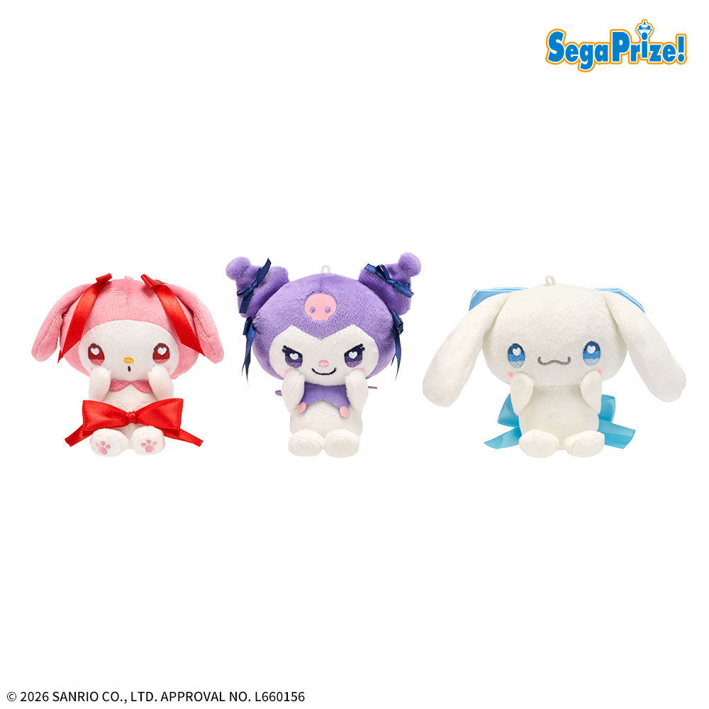 ゆるかわ　サンリオキャラクターズ　マスコット　RIBBON HOLIC