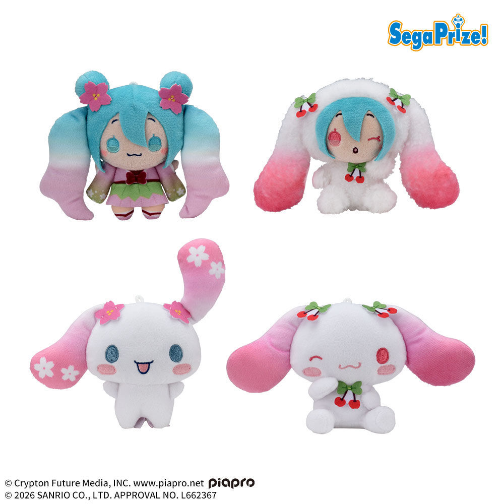 初音ミク×シナモロール　マスコット　桜Ver．（EX）