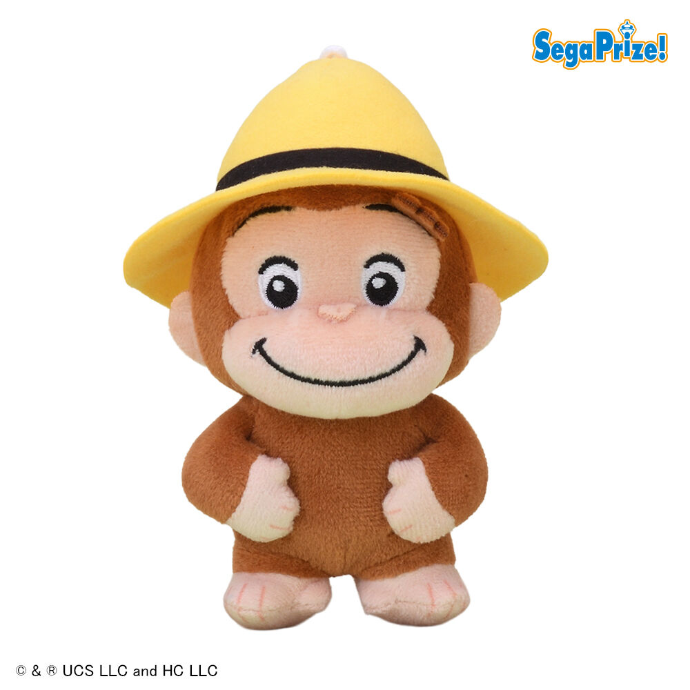 おさるのジョージ　ぽってりマスコット　黄色い帽子