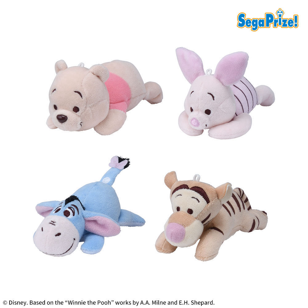 くまのプーさん　寝そべり　マスコット　さくらVer．