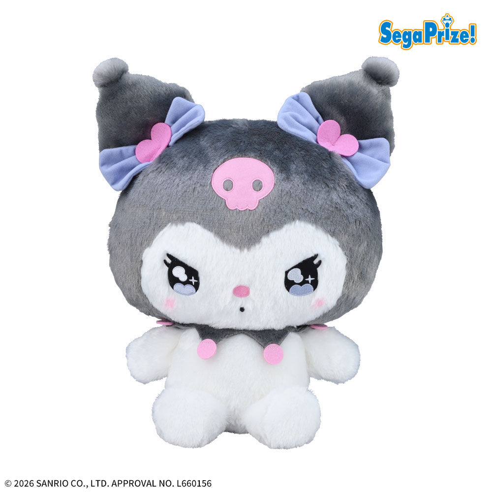 ゆるかわ　サンリオキャラクターズ　LLぬいぐるみ“クロミ”　リボンVer．