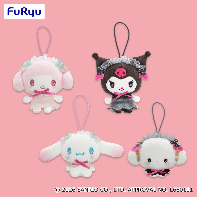 サンリオキャラクターズ しろいちごくろいちごマスコット