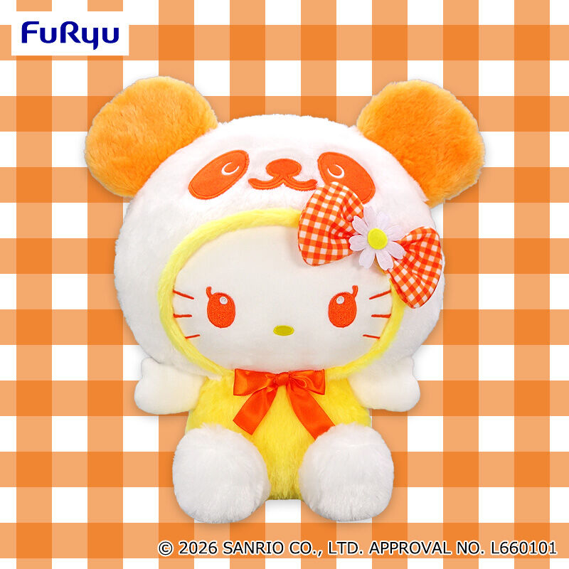 パンダ ハローキティ マーガレット超BIGぬいぐるみ