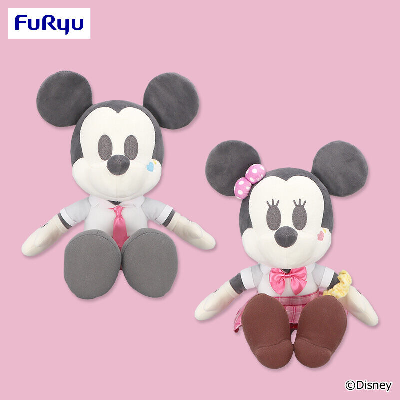 ミッキーマウス＆ミニーマウス デココレ スクール風BIGぬいぐるみ