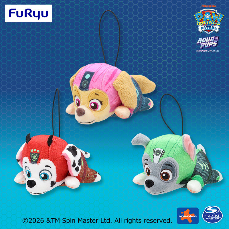パウ・パトロール アクアパップスマスコット～マーシャル・スカイ・ロッキー～