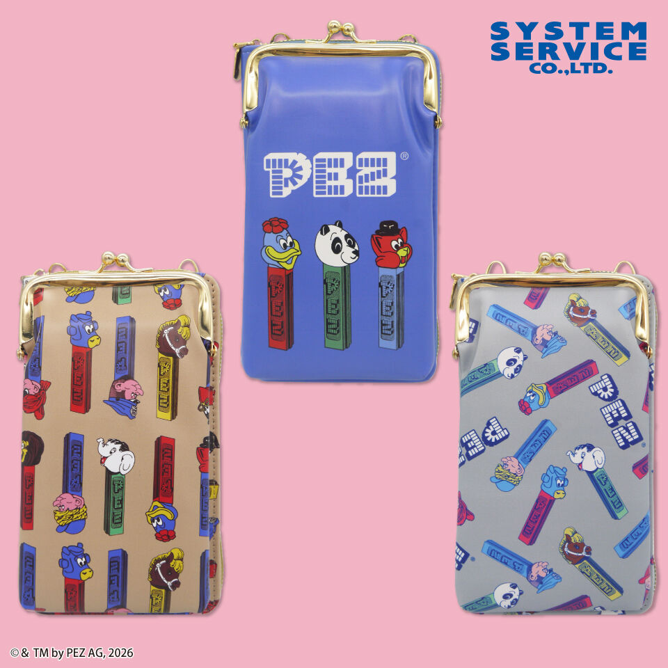 PEZ ウォレット付きスマホショルダーポーチ