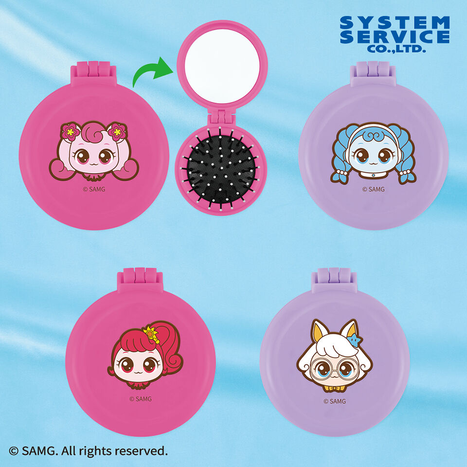 シークレット キャッチ！ティニピン 鏡付きミニブラシ