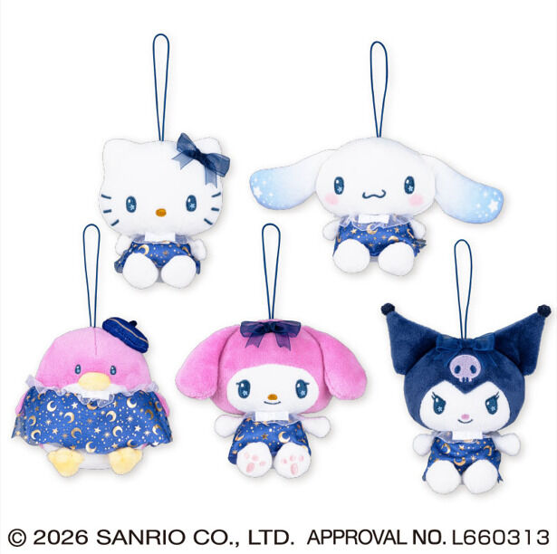 サンリオキャラクターズ キラキラ夜空ちょいデカマスコット