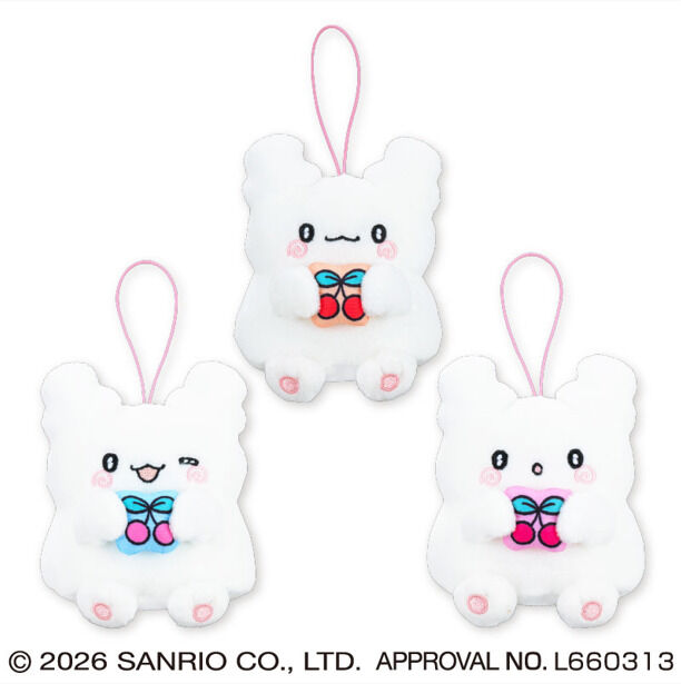 はなまるおばけ さくらんぼクッションマスコットなの