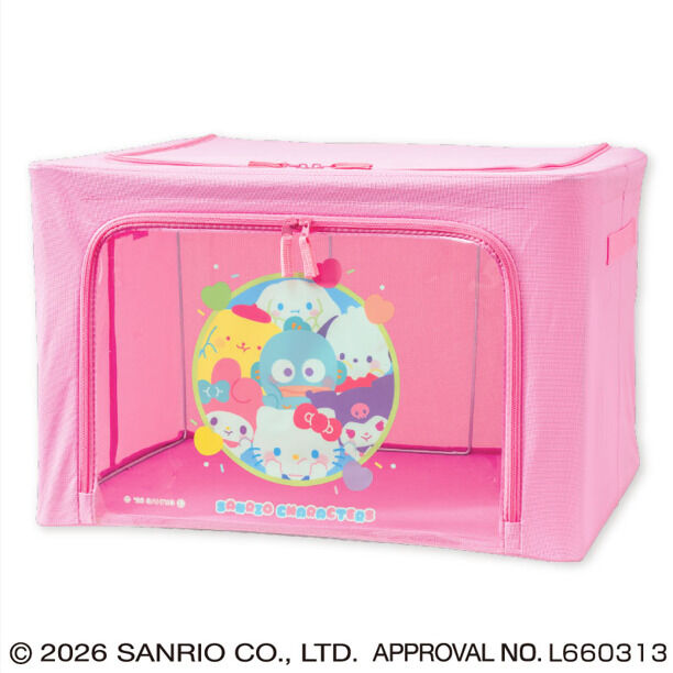 サンリオキャラクターズ ぷにきゅきゅ窓付き収納ボックス