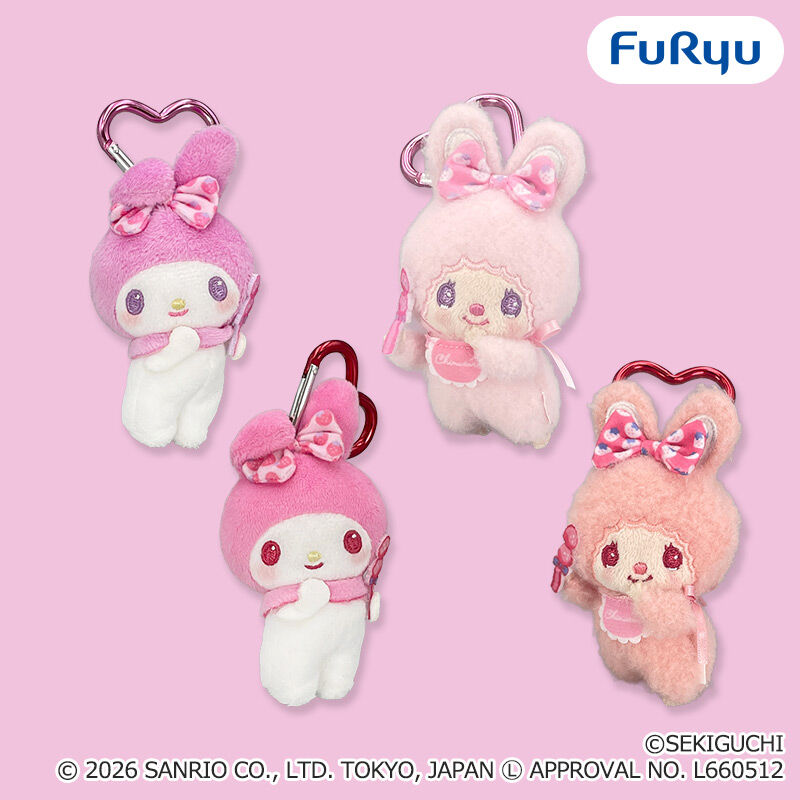 チムたん×マイメロディ おそろいいちごリボンマスコット