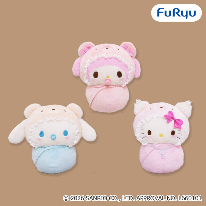 サンリオキャラクターズ ラテクマベビーおくるみBIGぬいぐるみvol．1