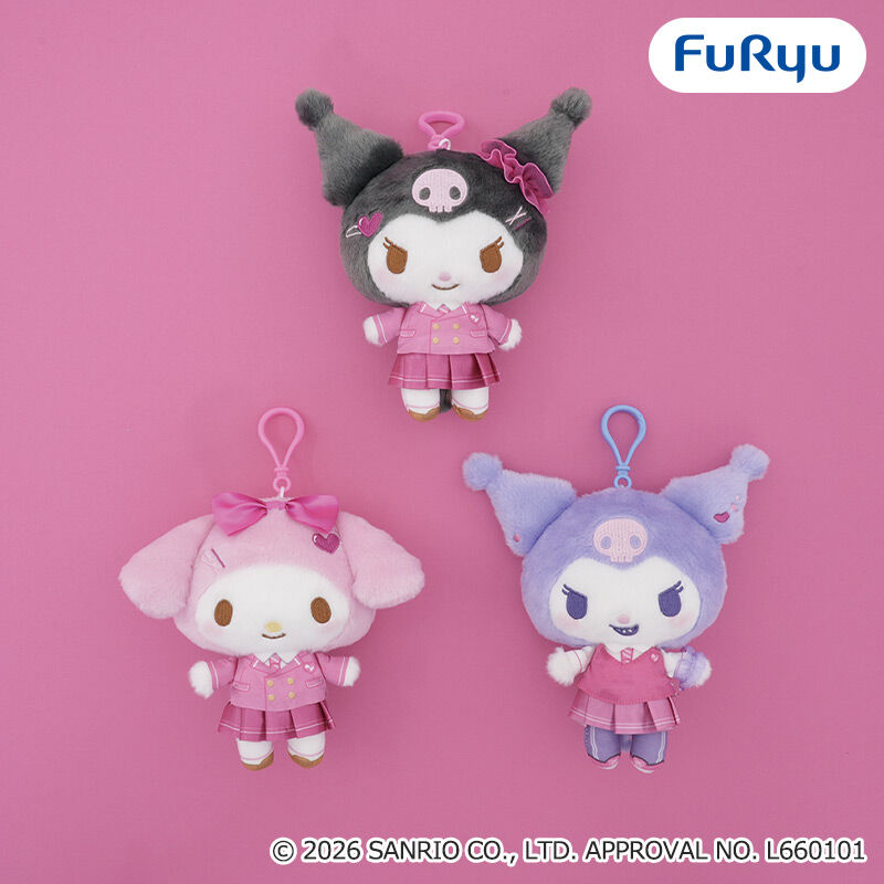 マイメロディ・クロミ くりっぴぃ ぬいぐるみ～エンジョイスクール～