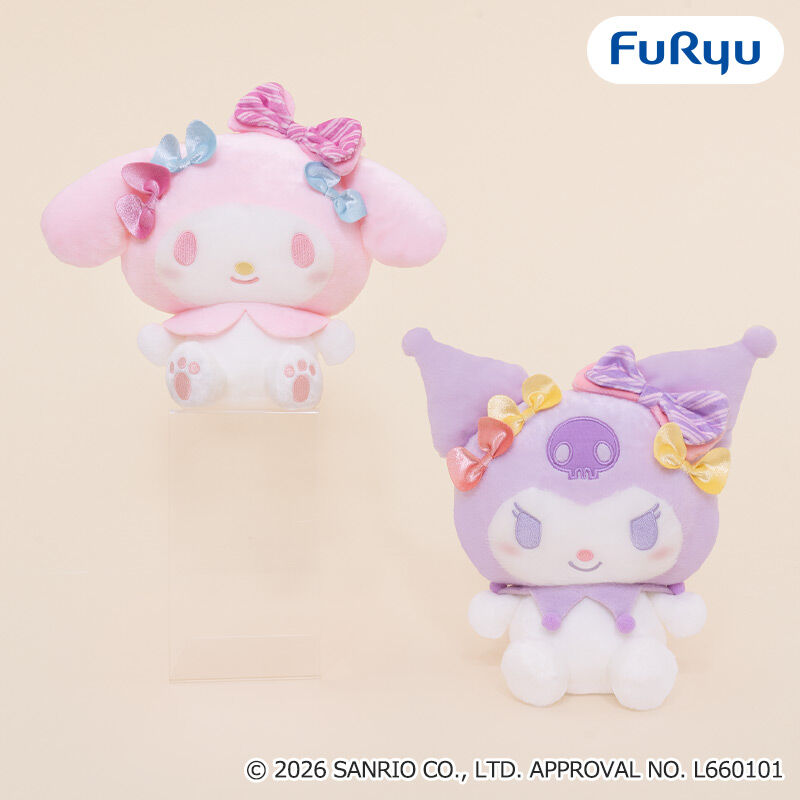 マイメロディ・クロミ リボンがいっぱいBIGぬいぐるみ～パステル～