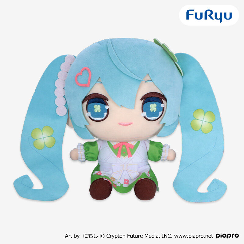 初音ミク きゅるまるBIGぬいぐるみークローバーver．ー