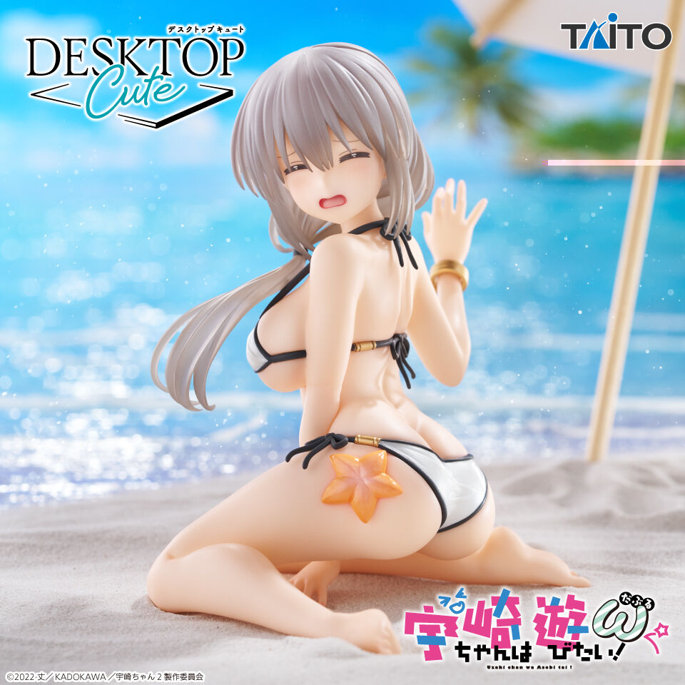 宇崎ちゃんは遊びたい！ω　Desktop Cute フィギュア　宇崎月～浜辺で水着ver．～