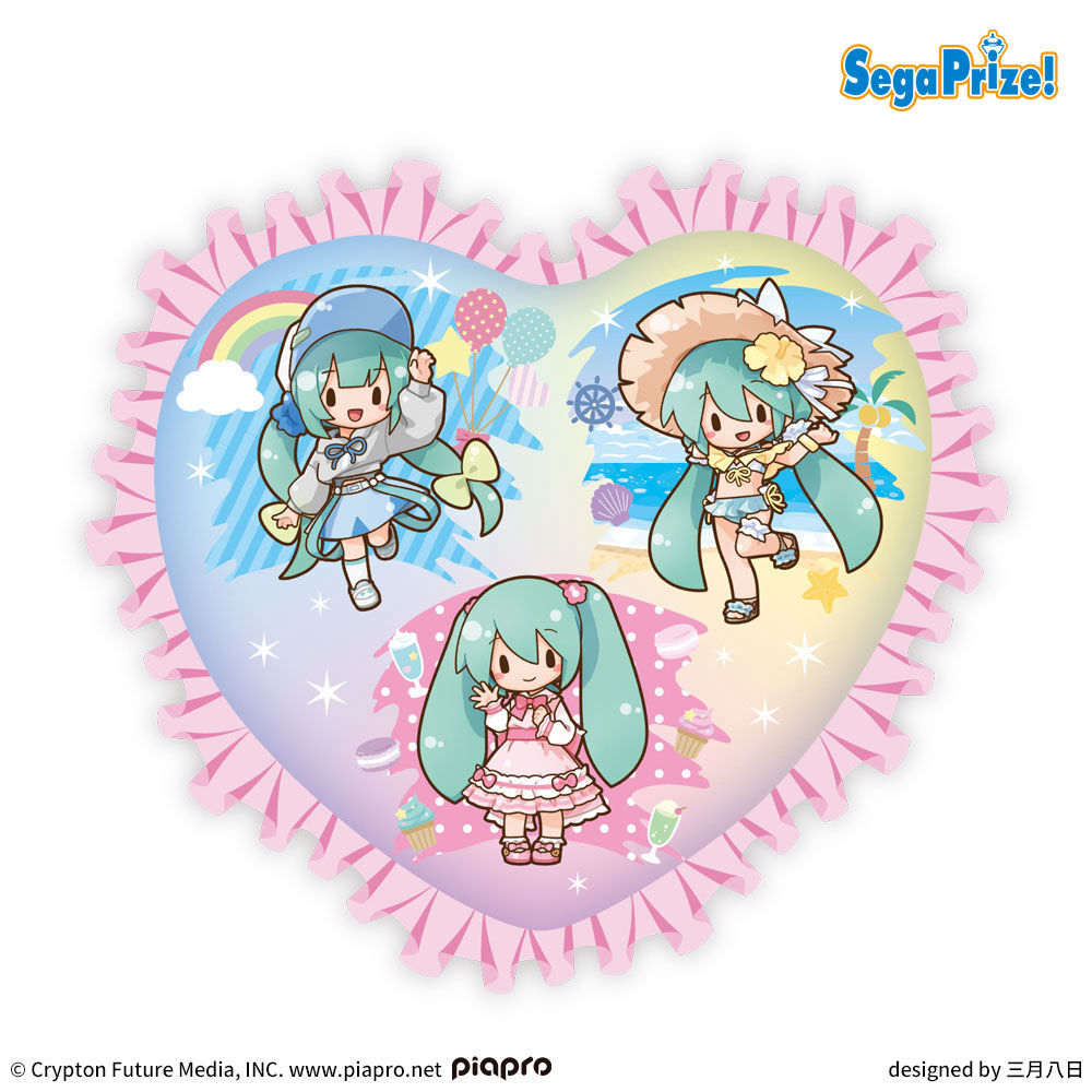 初音ミクシリーズ　ふわぷち　[PtZ]ハート型クッション“初音ミク”