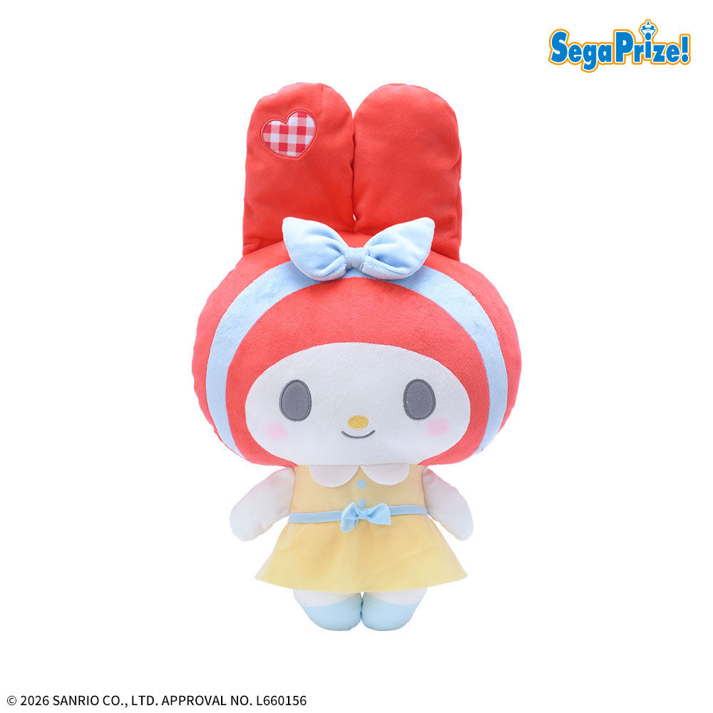 ゆるかわ　サンリオキャラクターズ　LLぬいぐるみ“マイメロディ”　Spring Color