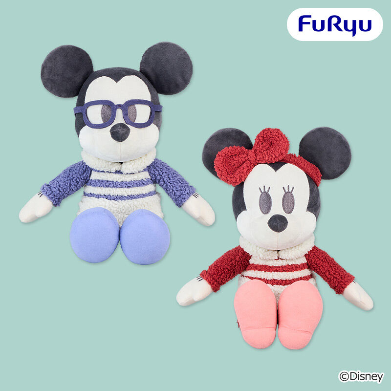 ミッキーマウス＆ミニーマウス デココレ もこもこパジャマBIGぬいぐるみ