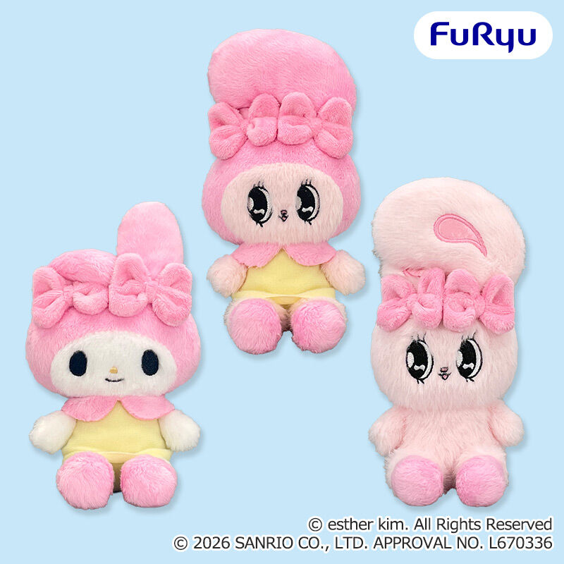 エスターバニー×マイメロディ ぬいぐるみ