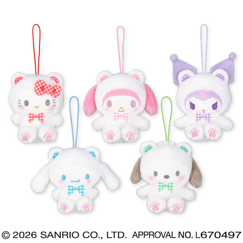 サンリオキャラクターズ チェックベアちょいデカマスコット