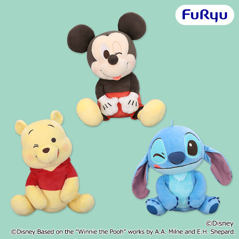 ディズニーキャラクター こてっとぺったん 舌ぺろウィンクBIGぬいぐるみ
