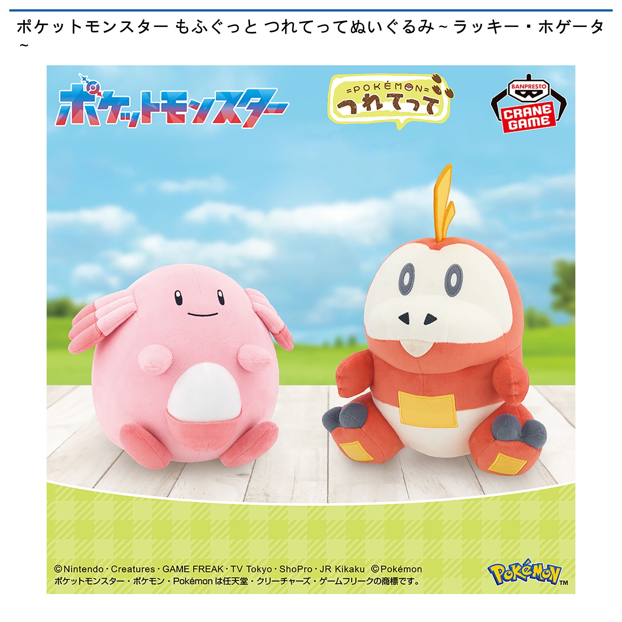 ポケットモンスター もふぐっと つれてってぬいぐるみ～ラッキー・ホゲータ～