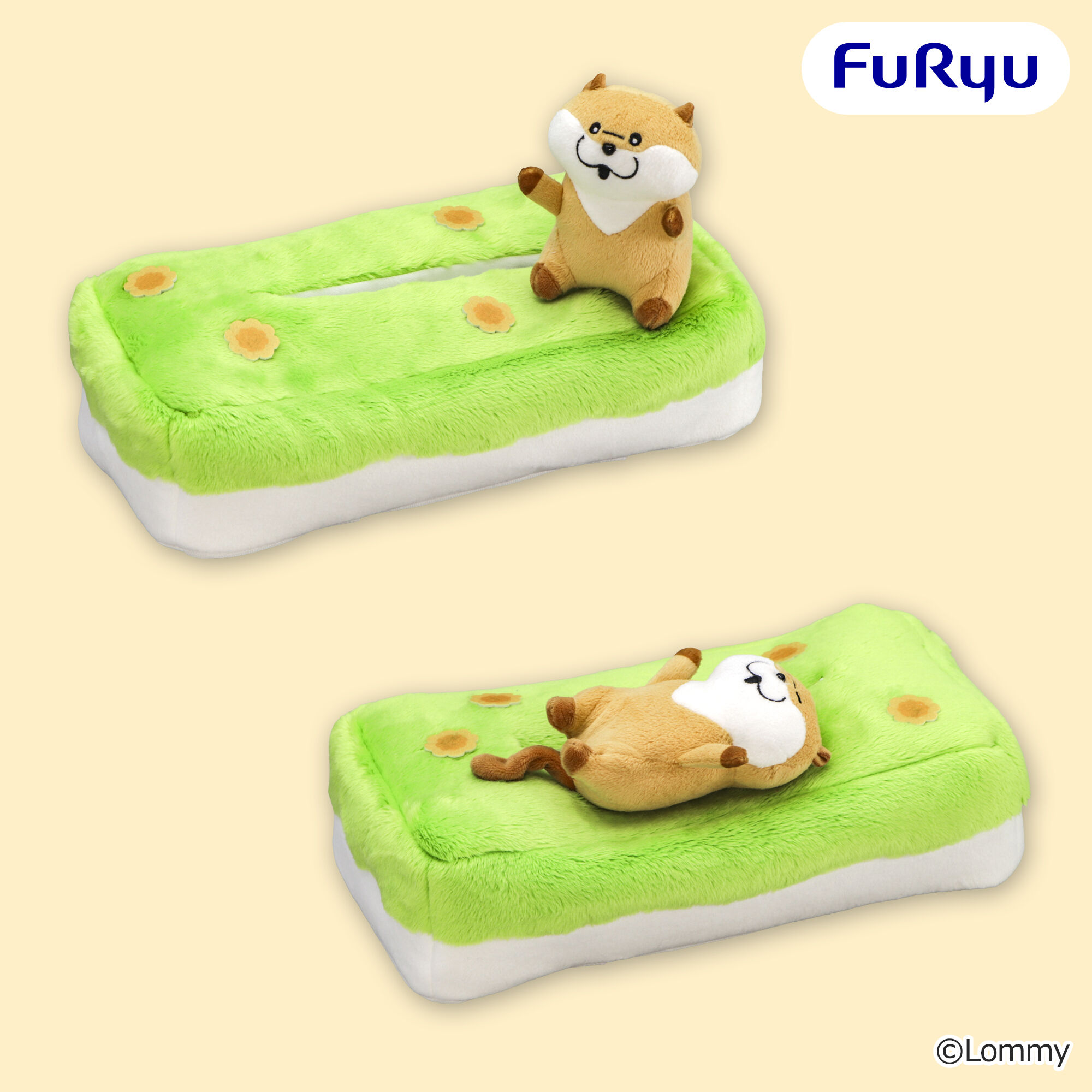 可愛い嘘のカワウソ ティッシュボックスカバー