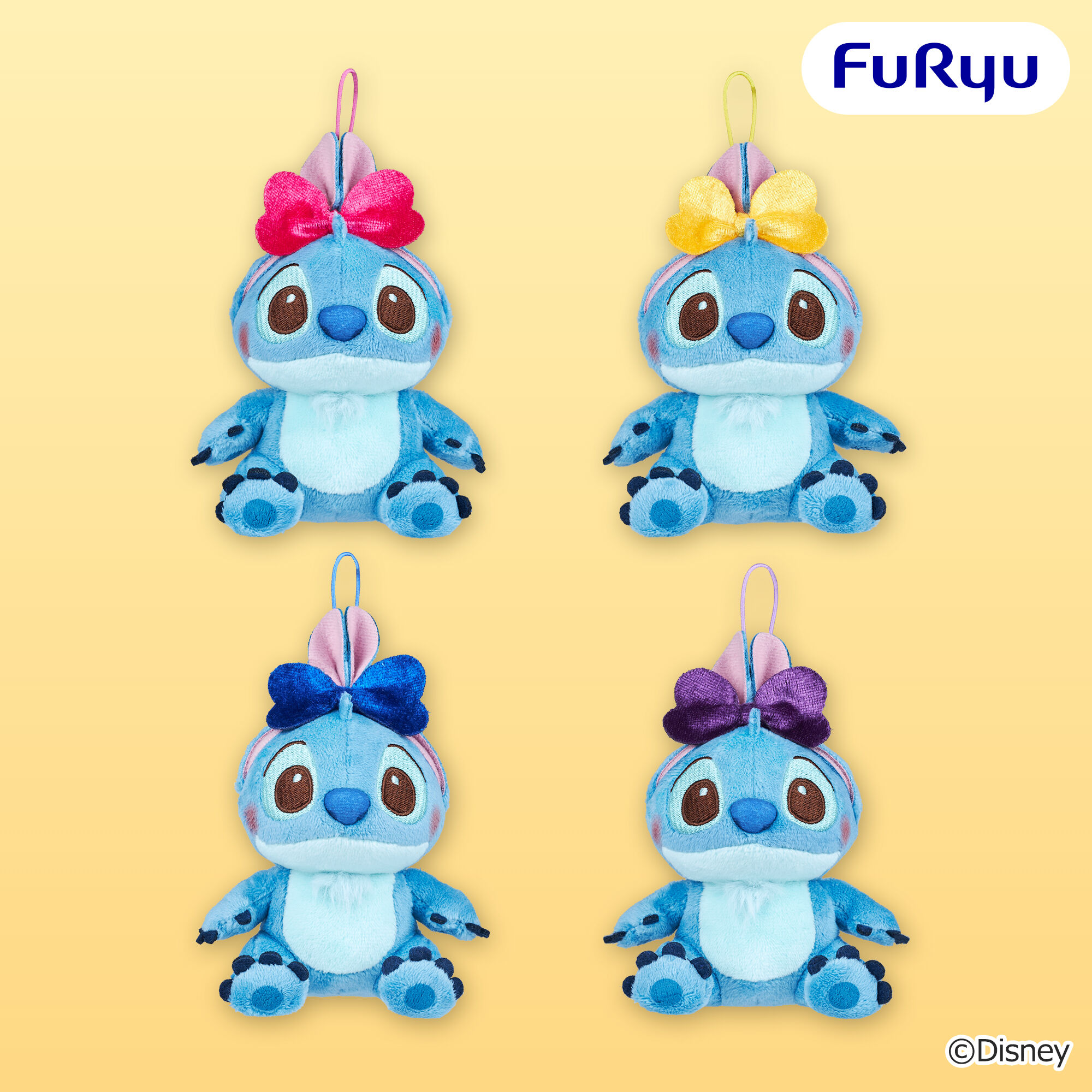 ディズニー スティッチ FukuFuku うさ耳むすびマスコット