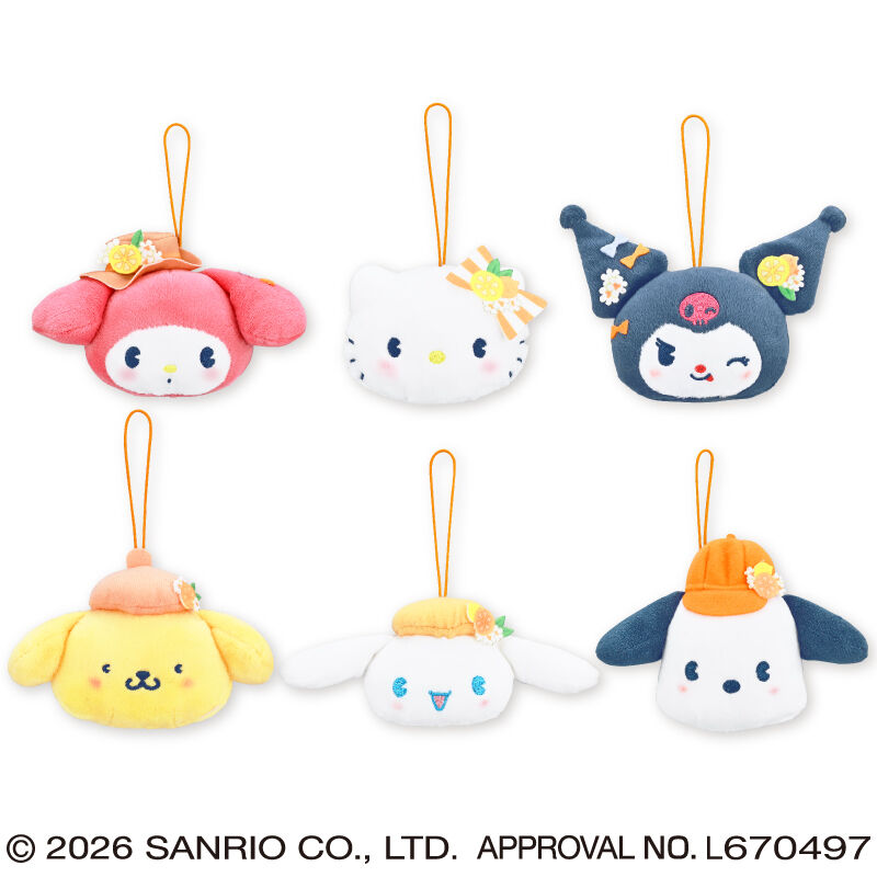 サンリオキャラクターズ ほっぴんぐてぃーたいむフェイスマスコット