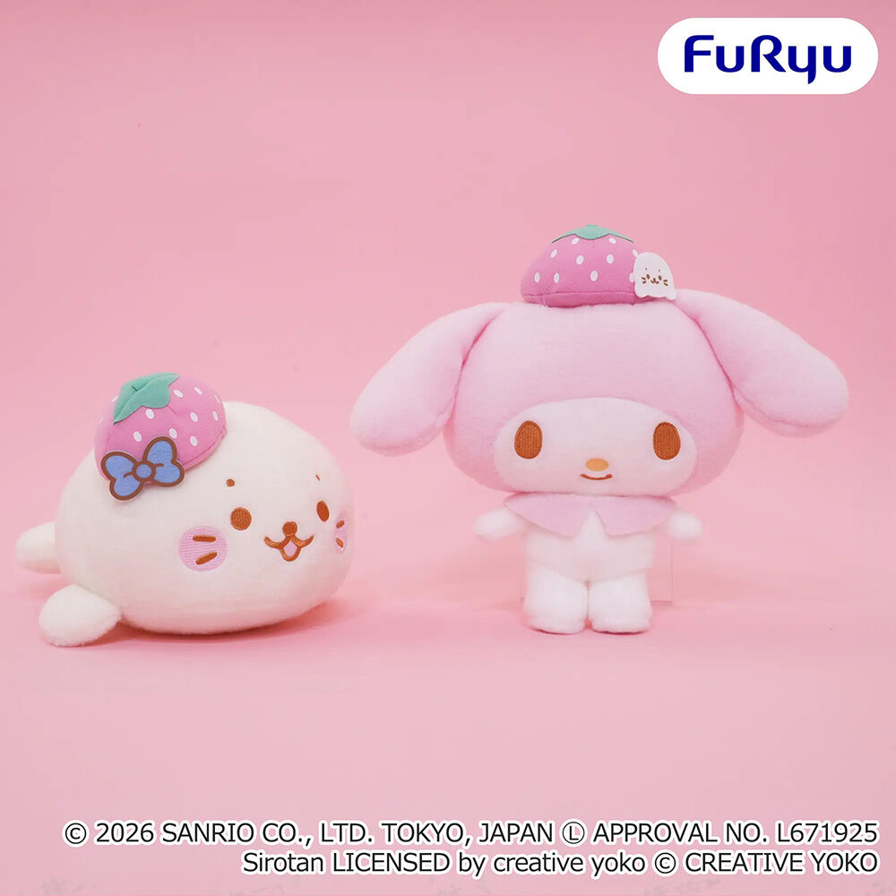 しろたん×マイメロディ いちごBIGぬいぐるみ