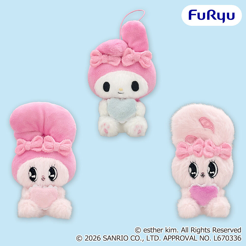 エスターバニー×マイメロディ ハートハグマスコット