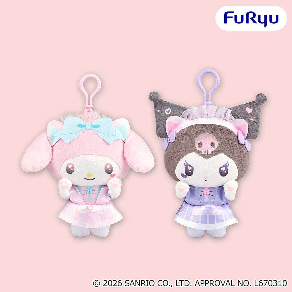 マイメロディ・クロミ くりっぴぃ ぬいぐるみ～ねこみみメイドカフェ～