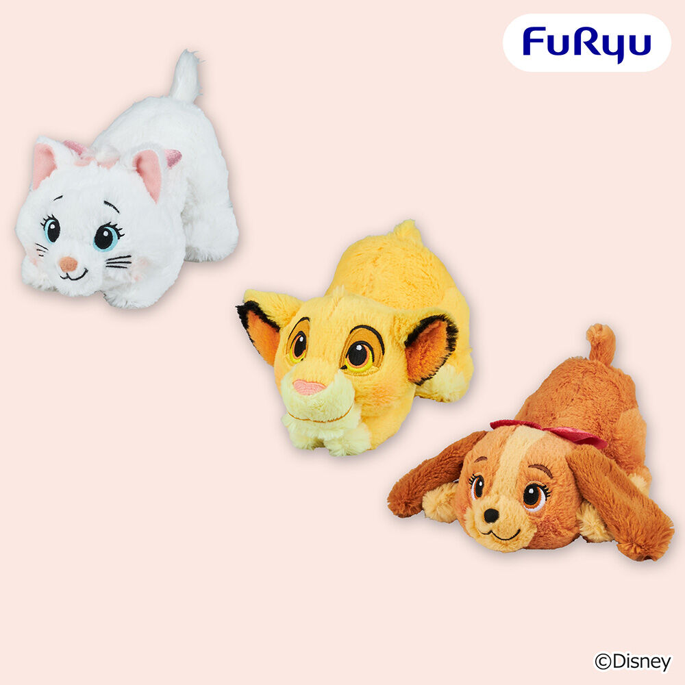 ディズニーキャラクター 寝そべり なでなでしてね ぬいぐるみ